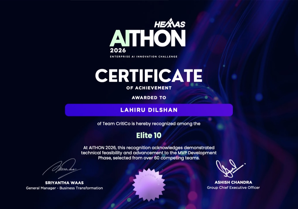Hemas AITHON 2026 — Elite 10 — Hemas Group · Enterprise AI Innovation Challenge