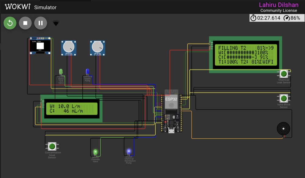 Screenshot — Chemical Dosing System