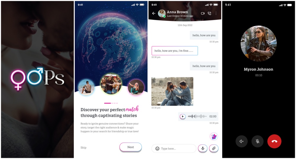 Screenshot — Oops Dating App